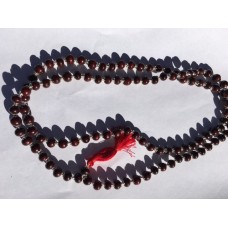 Red Sandalwood and Silver Chanting Beads